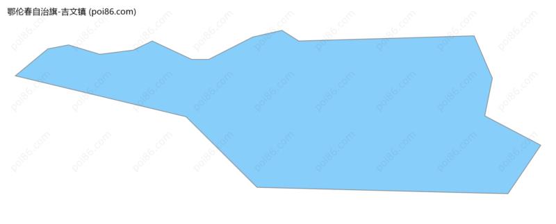 吉文镇边界地图