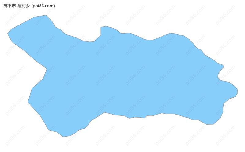 原村乡边界地图