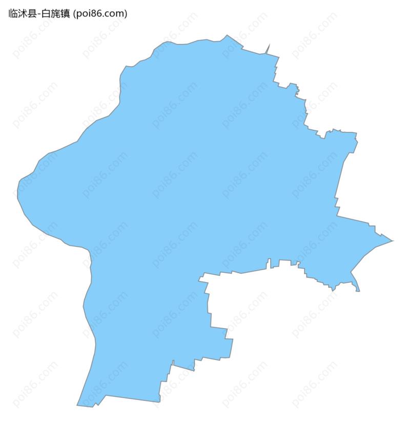 白旄镇边界地图