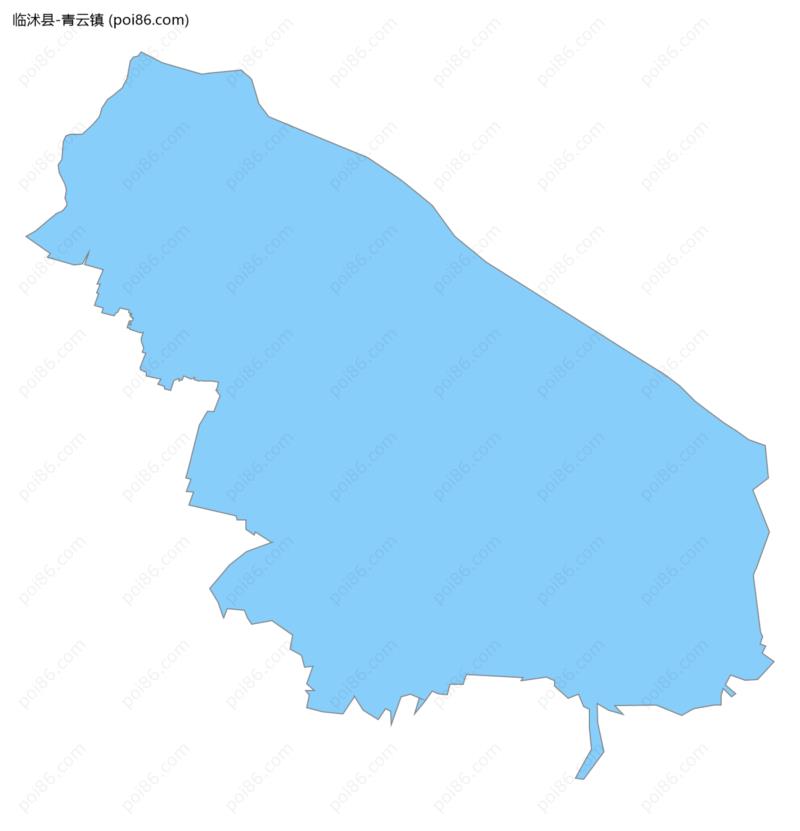 青云镇边界地图