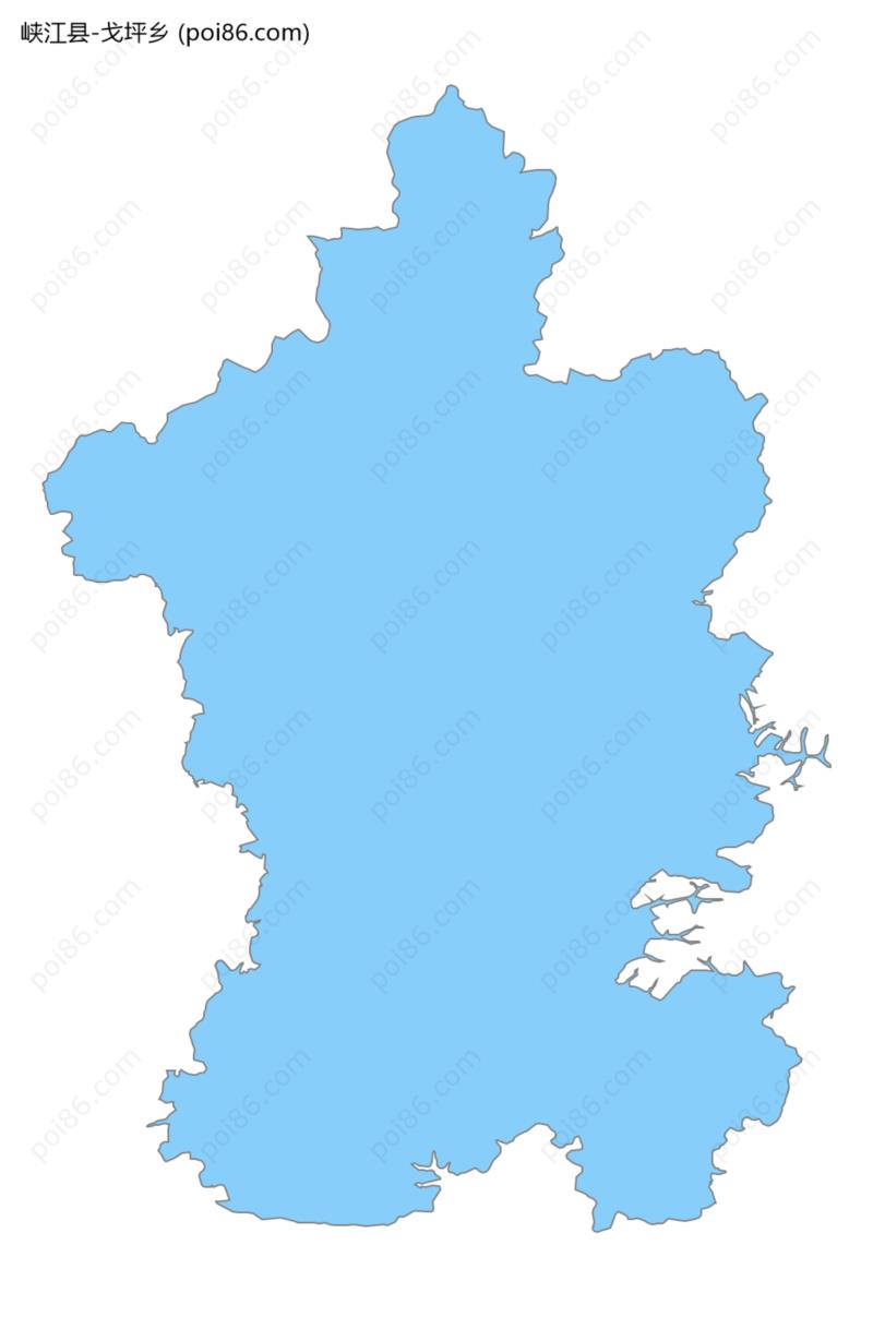 戈坪乡边界地图