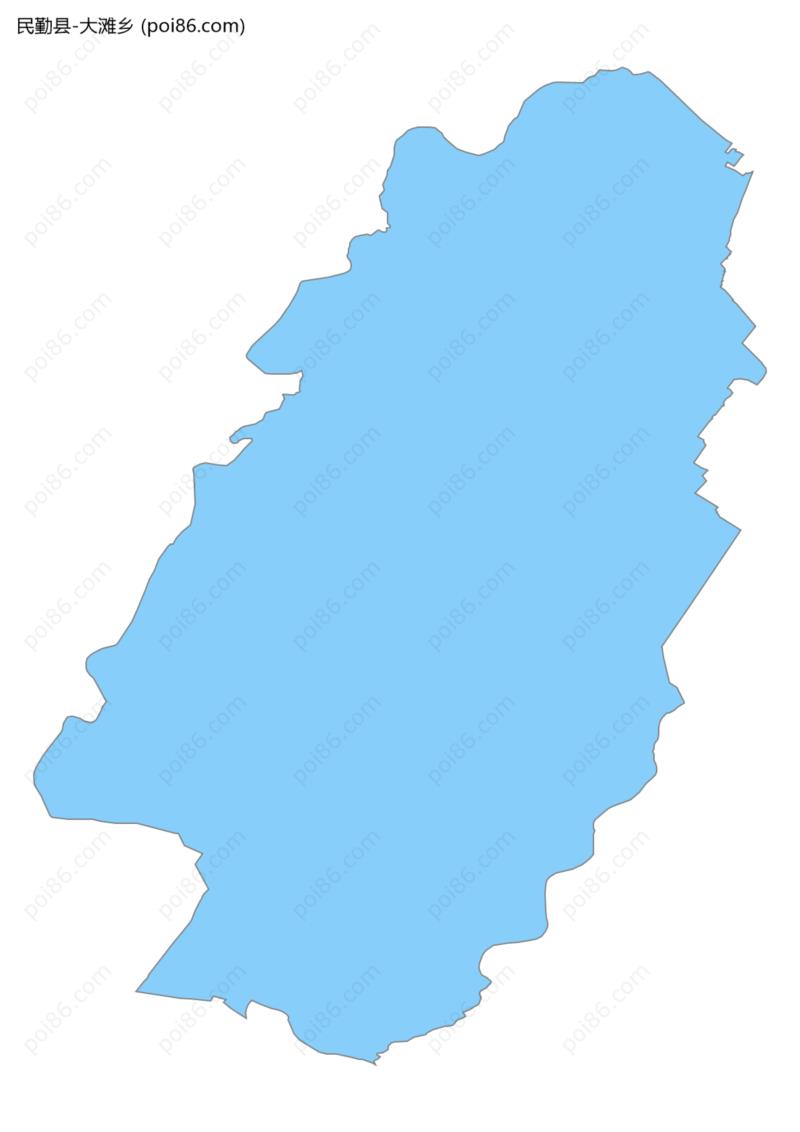 大滩乡边界地图