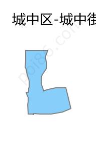 城中街道边界地图