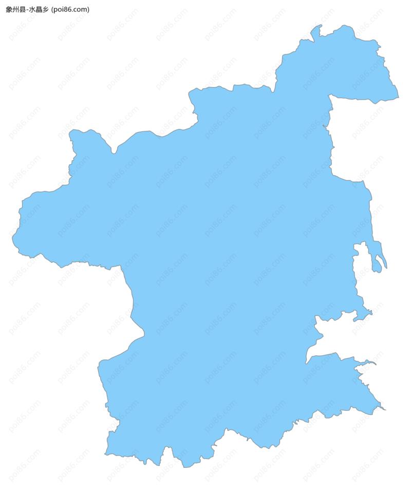 水晶乡边界地图