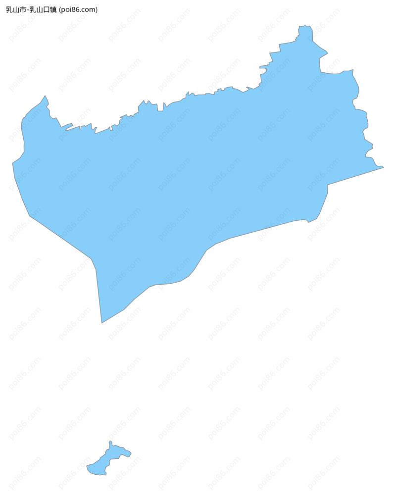 乳山口镇边界地图