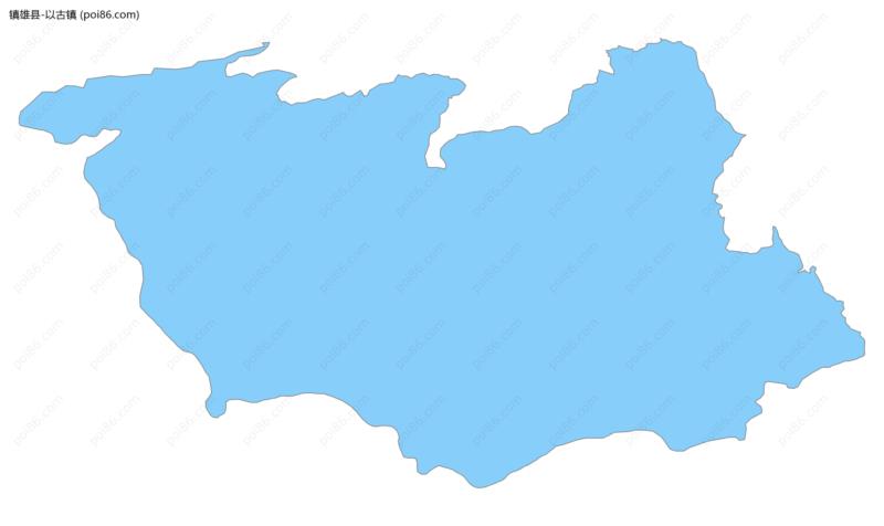 以古镇边界地图