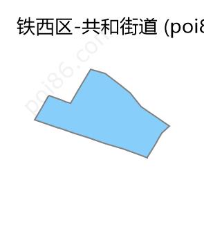 共和街道边界地图