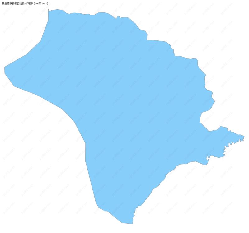 半坡乡边界地图