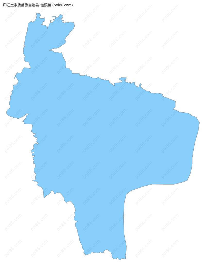 缠溪镇边界地图