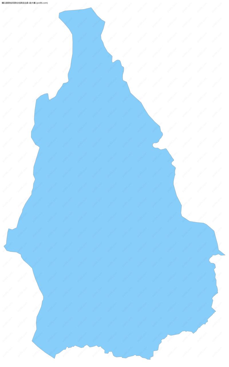 勐大镇边界地图