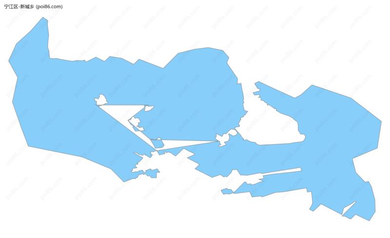 新城乡边界地图