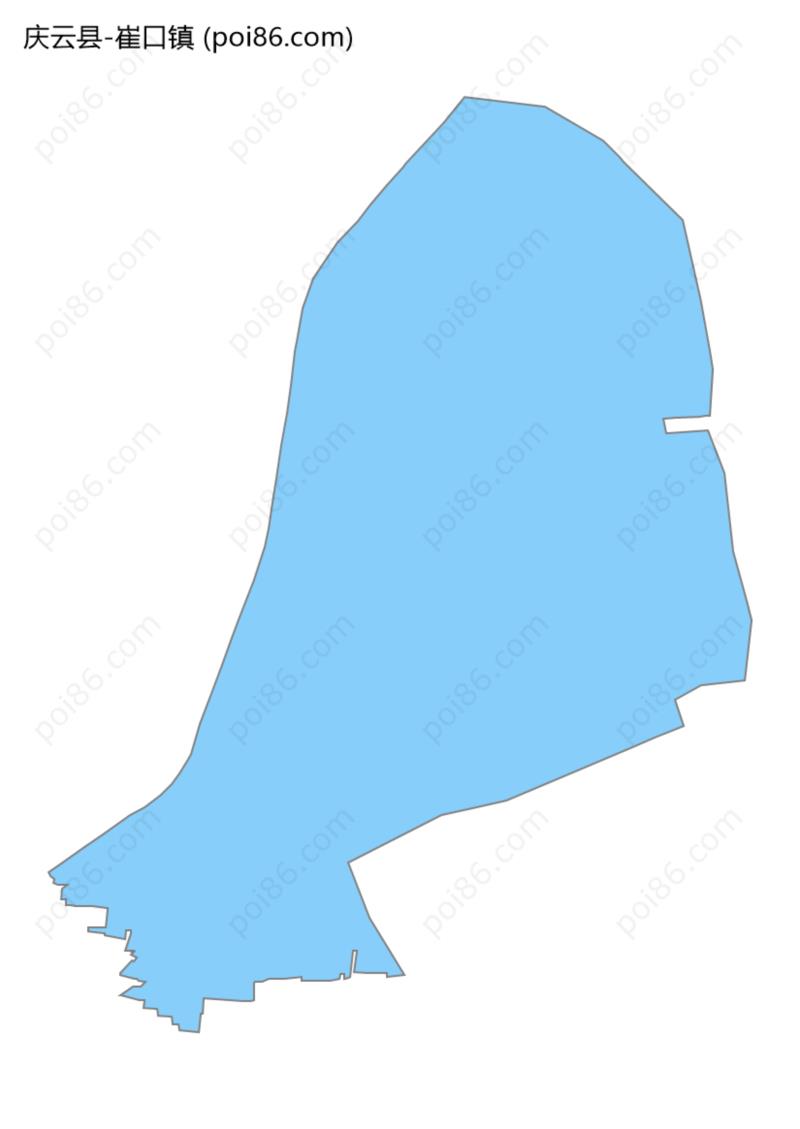 崔口镇边界地图