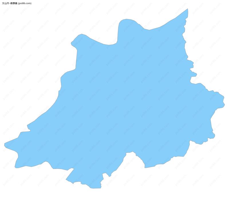 德厚镇边界地图