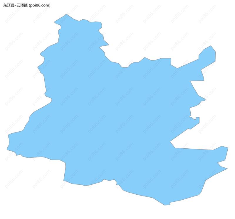 云顶镇边界地图