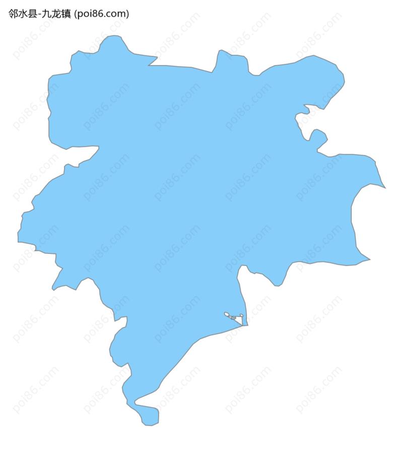 九龙镇边界地图