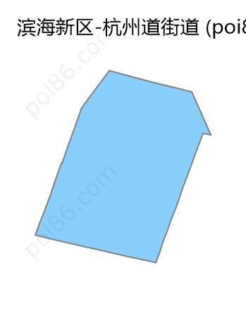 杭州道街道边界地图