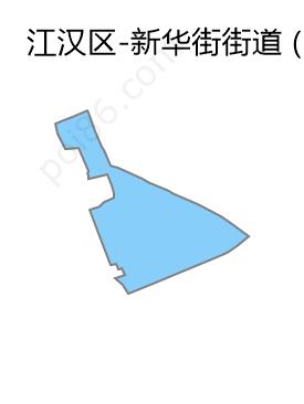 新华街街道边界地图
