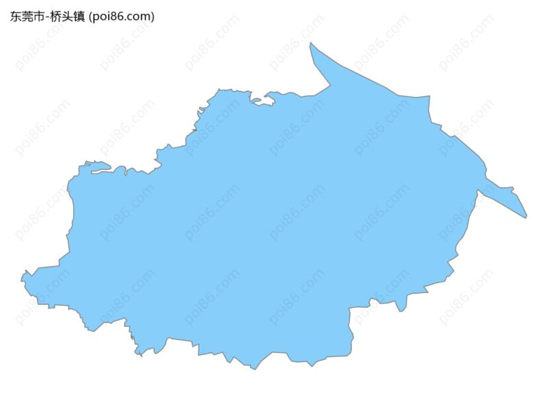 桥头镇边界地图