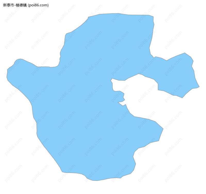 楼德镇边界地图