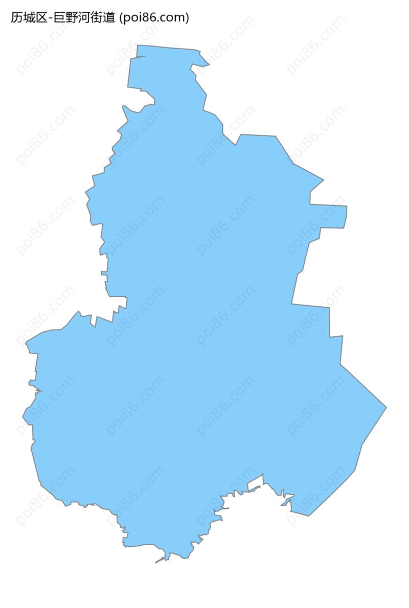 巨野河街道边界地图