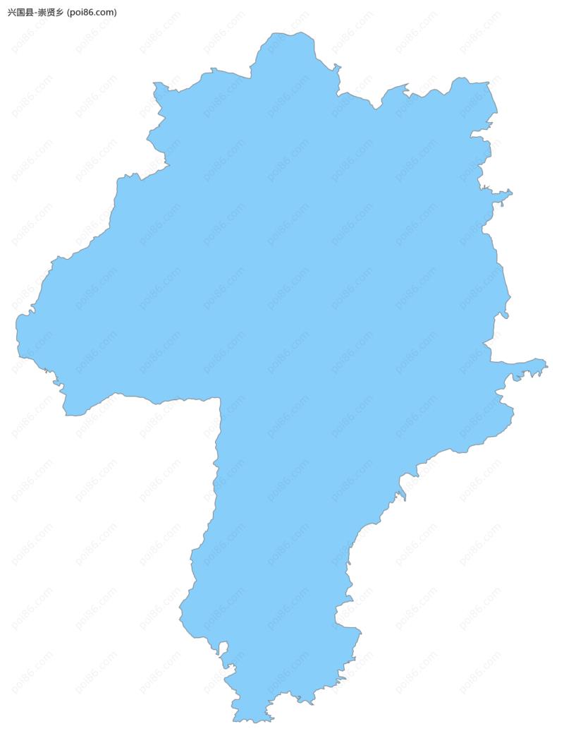 崇贤乡边界地图