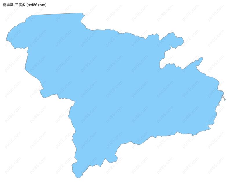 三溪乡边界地图