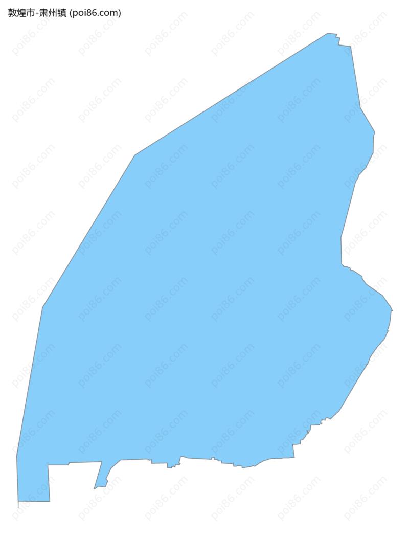 肃州镇边界地图