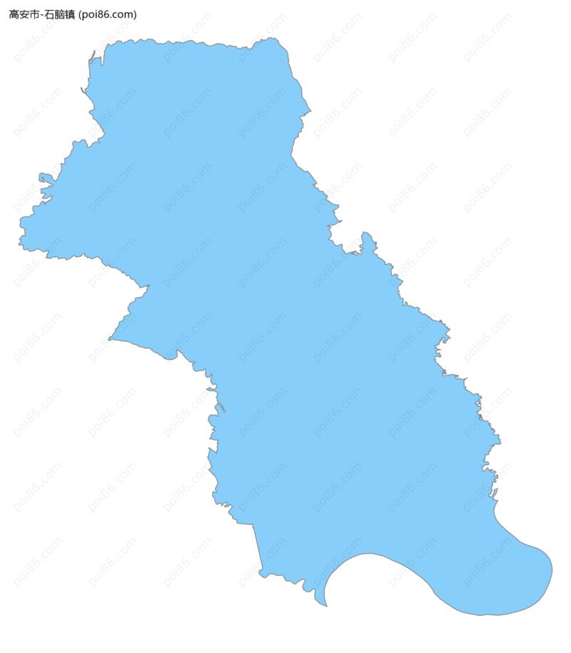 石脑镇边界地图