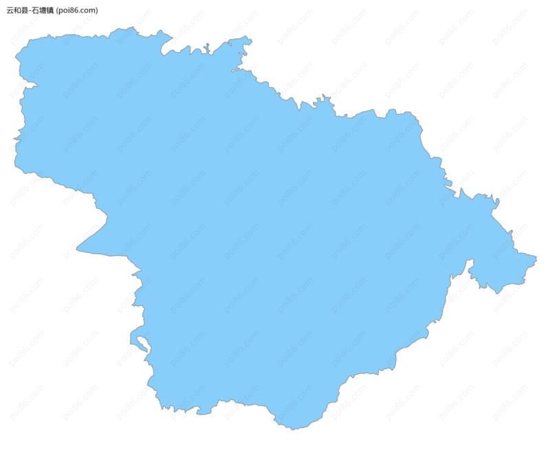 石塘镇边界地图