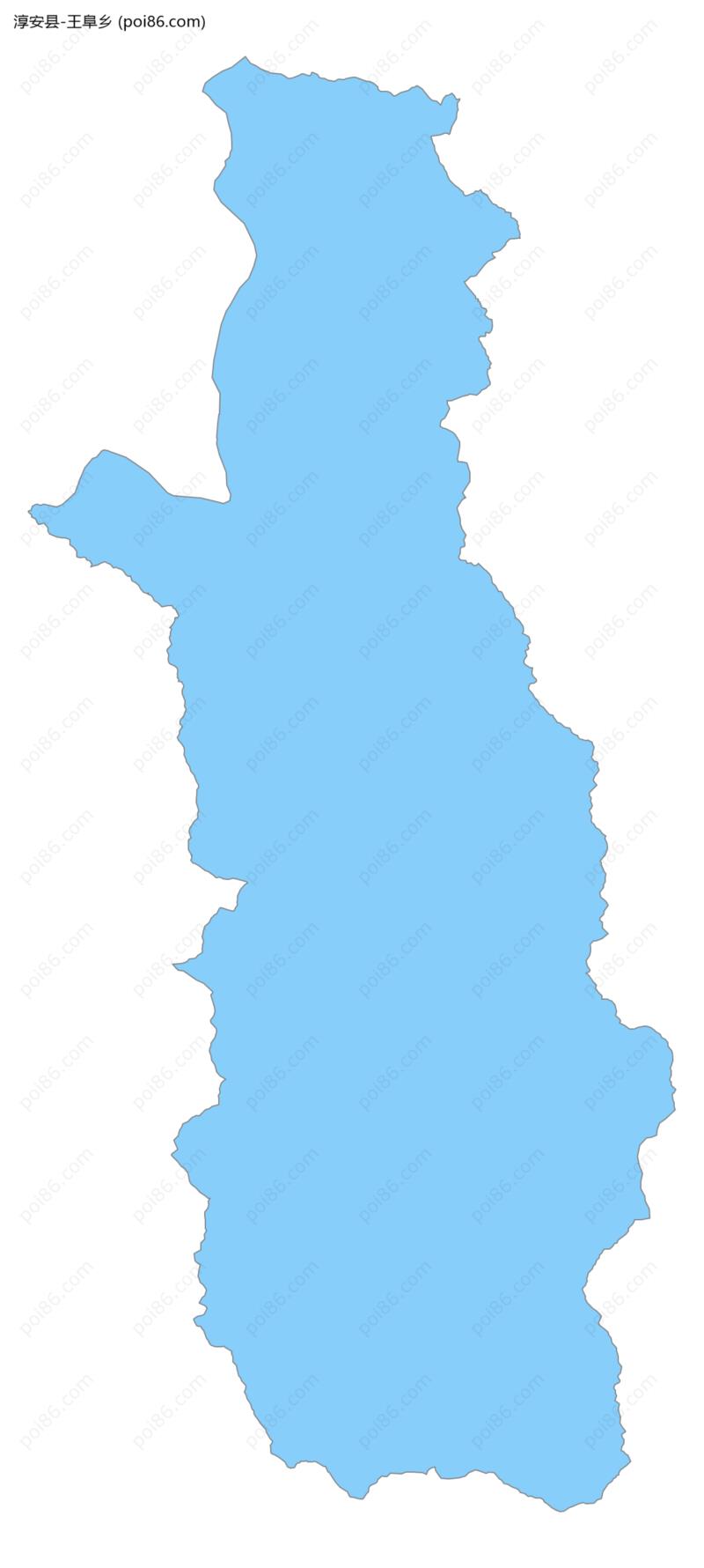 王阜乡边界地图