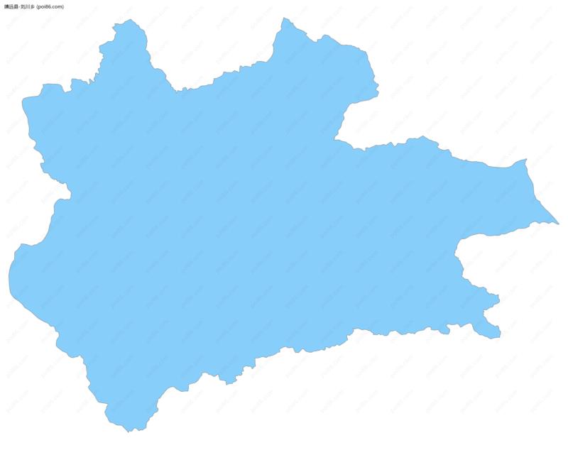 刘川乡边界地图