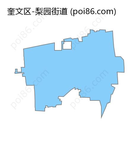 梨园街道边界地图