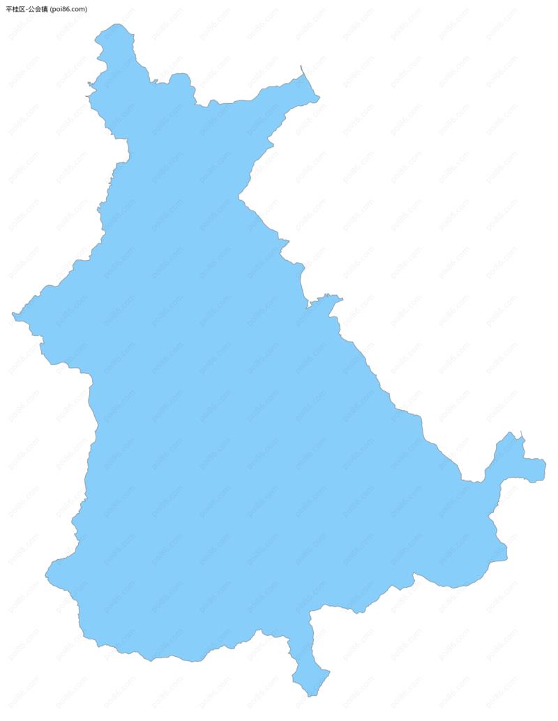 公会镇边界地图