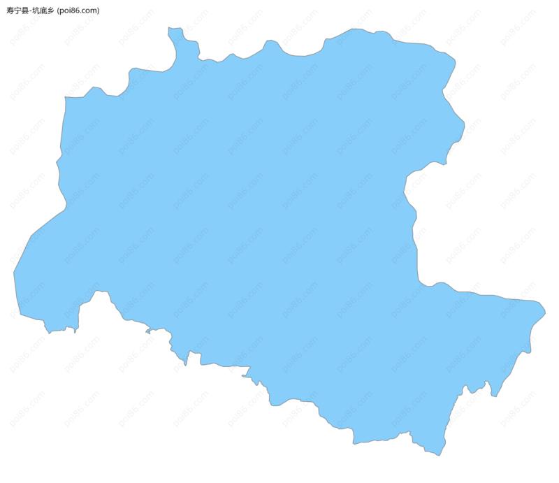 坑底乡边界地图