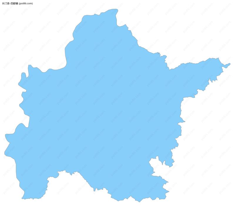 四都镇边界地图