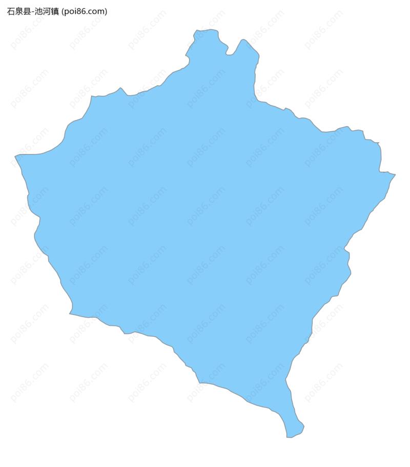 池河镇边界地图