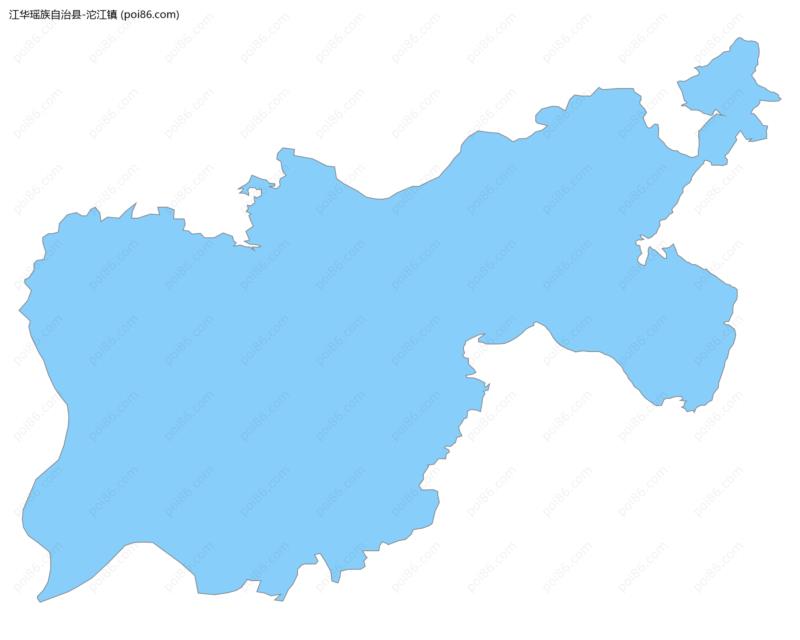 沱江镇边界地图