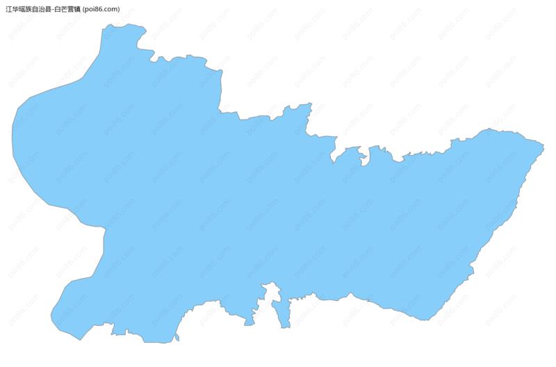 白芒营镇边界地图