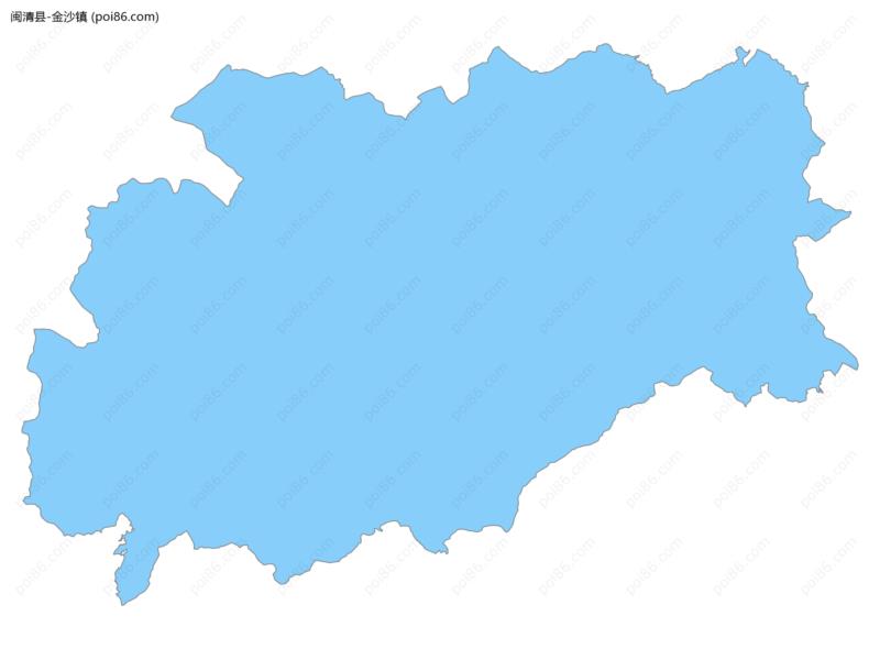 金沙镇边界地图