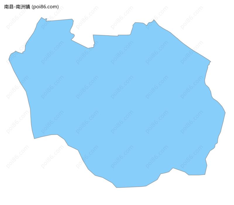 南洲镇边界地图