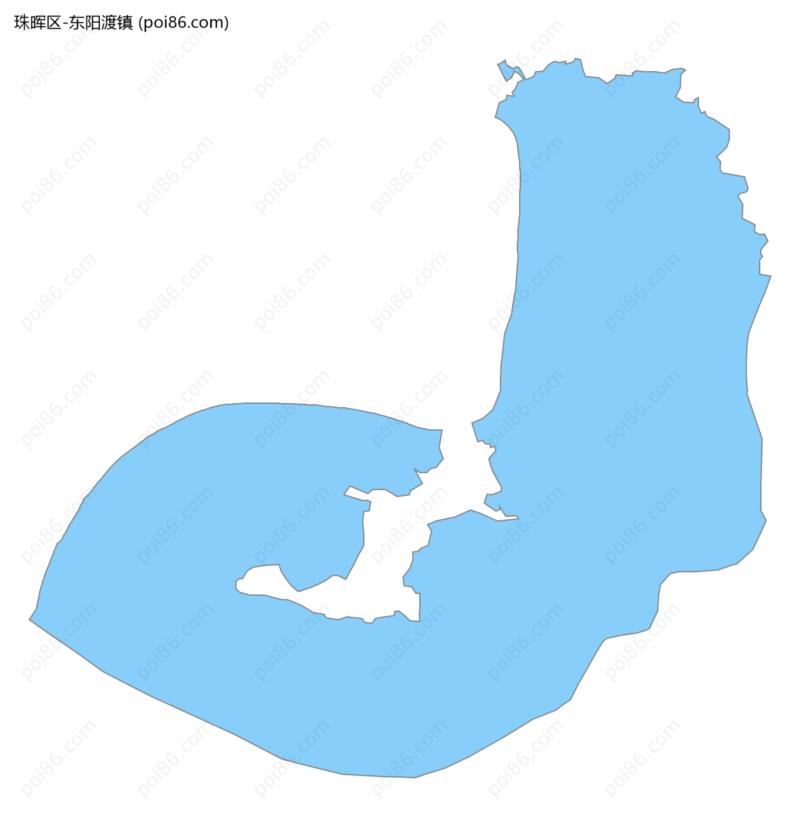 东阳渡镇边界地图