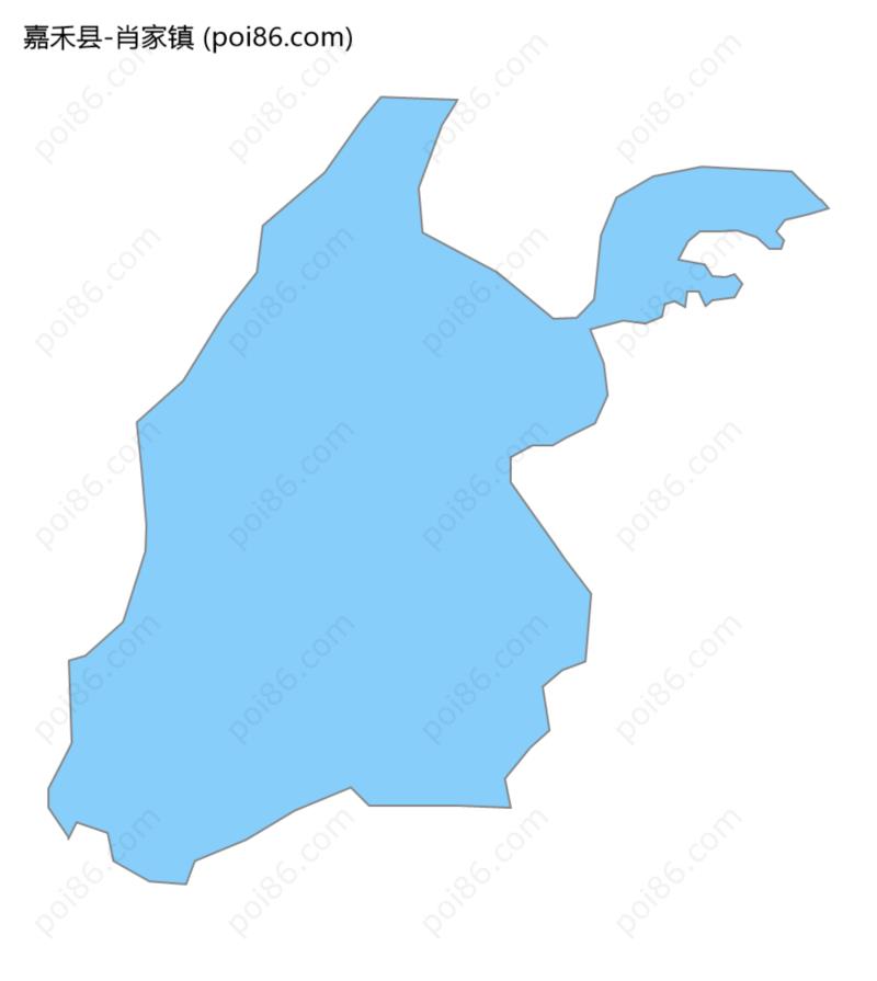 肖家镇边界地图