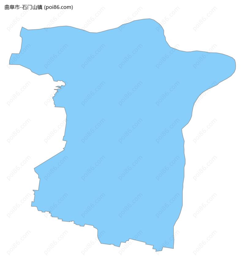 石门山镇边界地图