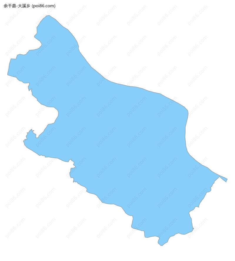 大溪乡边界地图