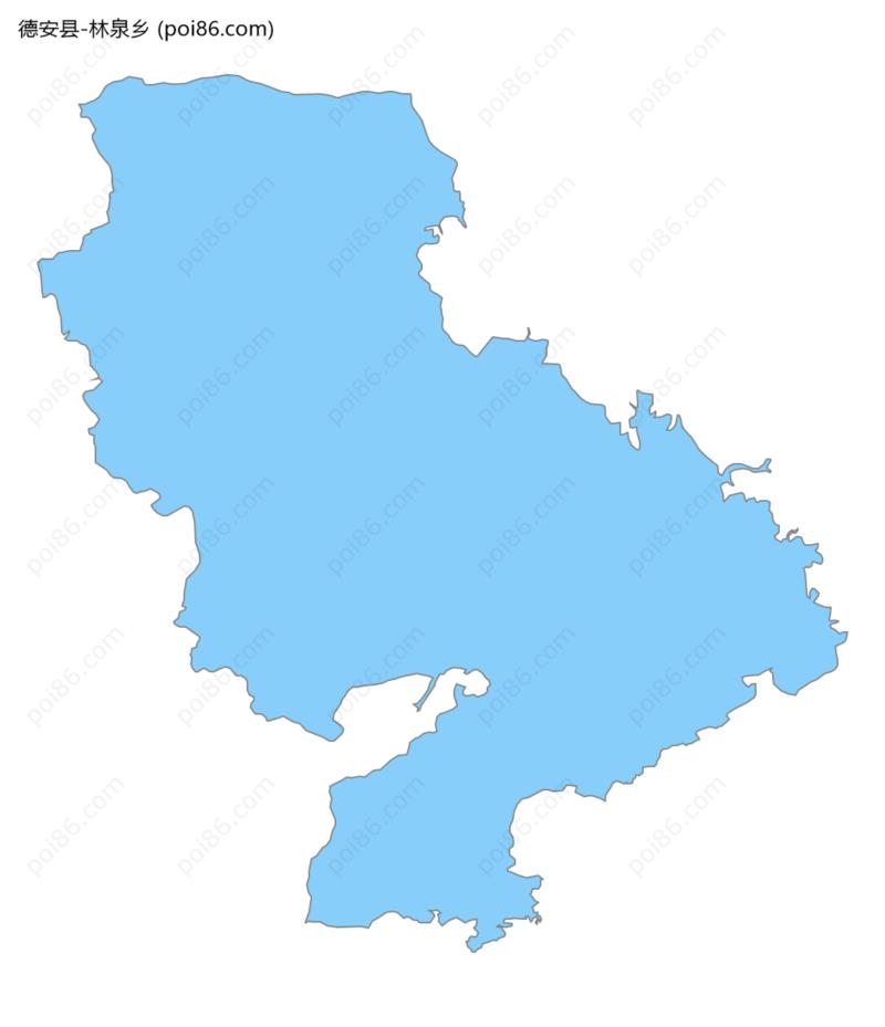 林泉乡边界地图