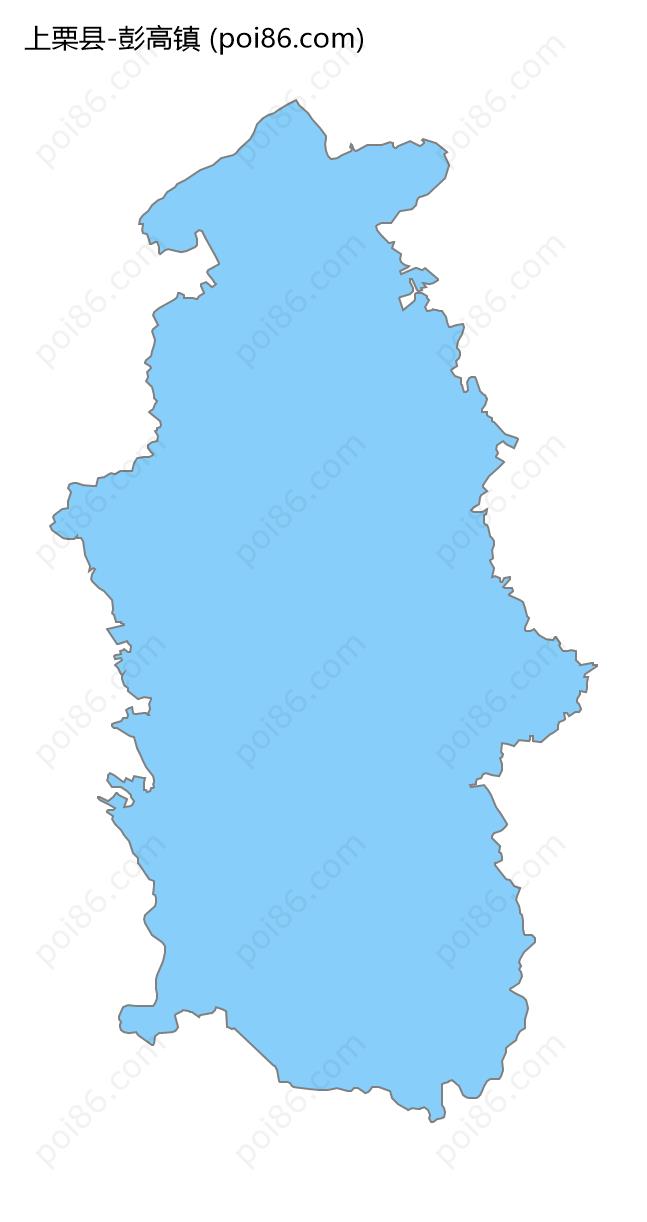 彭高镇边界地图