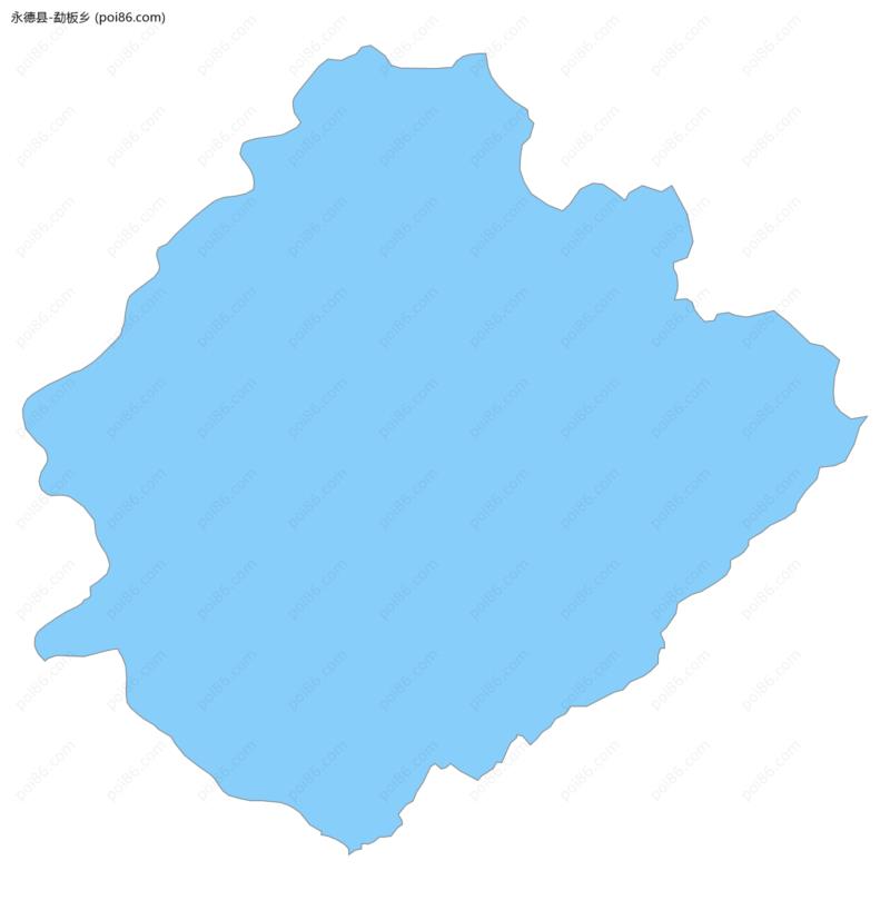 勐板乡边界地图