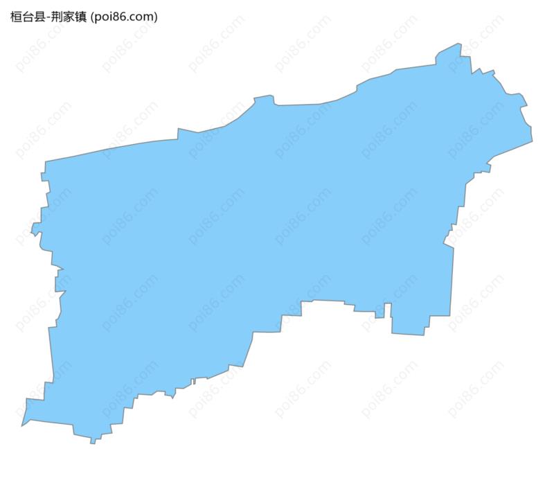 荆家镇边界地图