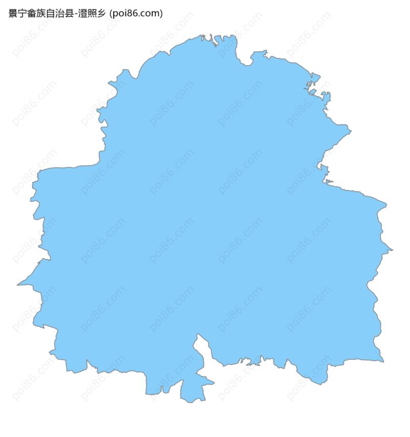 澄照乡边界地图