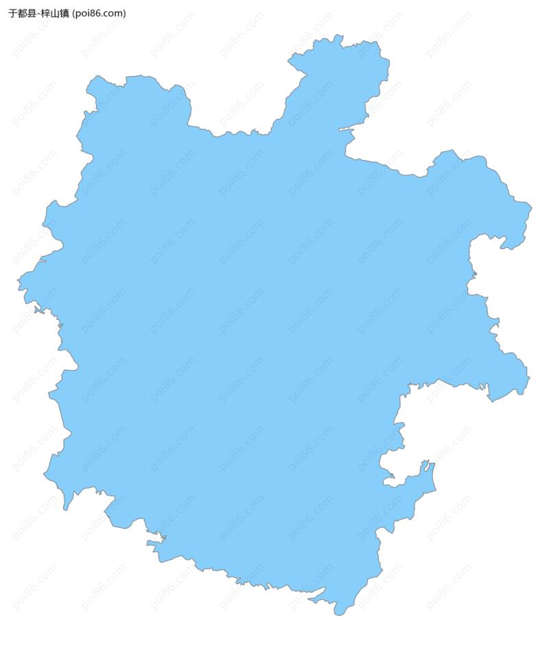 梓山镇边界地图